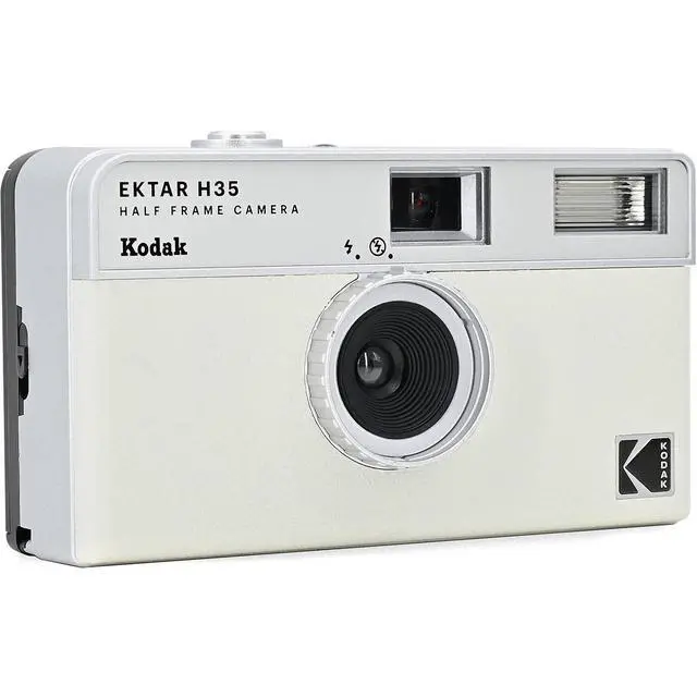 Alt view image 7 of 7 - Kodak Kodak Ektar H35 Half Frame Film Camera (Off-White) #RK0113