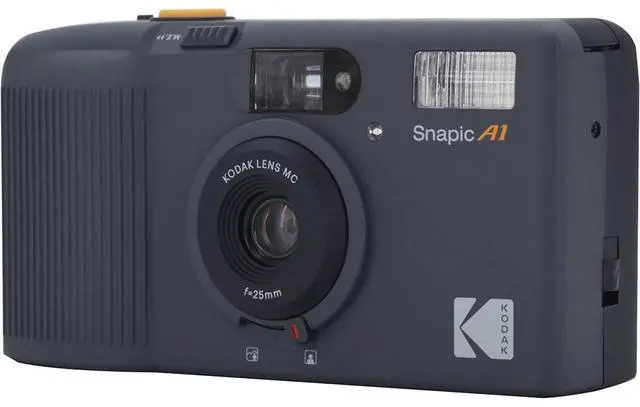 Alt view image 7 of 12 - Kodak Snapic A1 35mm Film Camera (Rhino Gray)