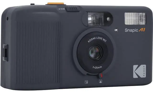 Alt view image 8 of 12 - Kodak Snapic A1 35mm Film Camera (Rhino Gray)