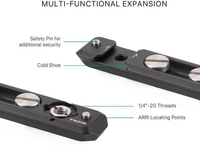 Alt view image 6 of 7 - Tilta Multi-Functional NATO Mounting Plate, Black #TA-NTMP-B