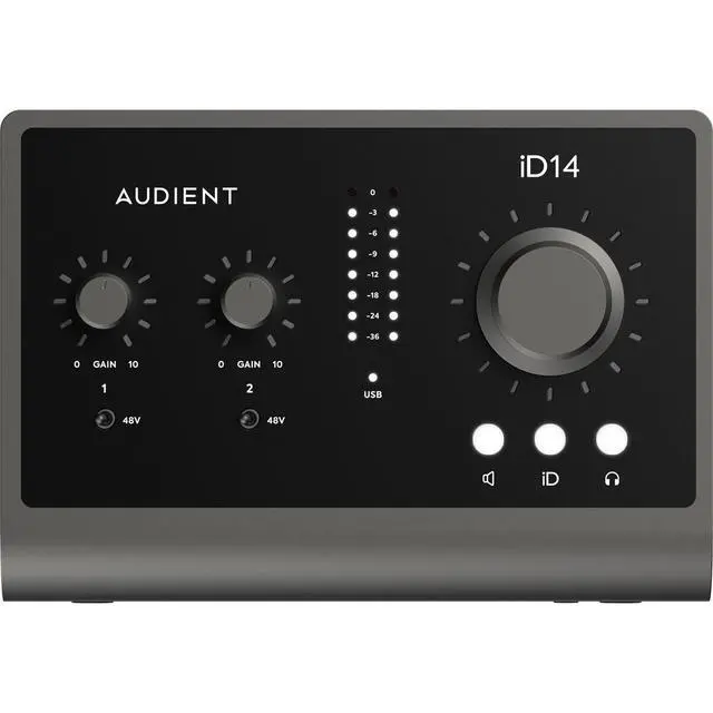 Alt view image 10 of 16 - Audient ID14 MKII 2 channel USB2 Interface and Monitoring