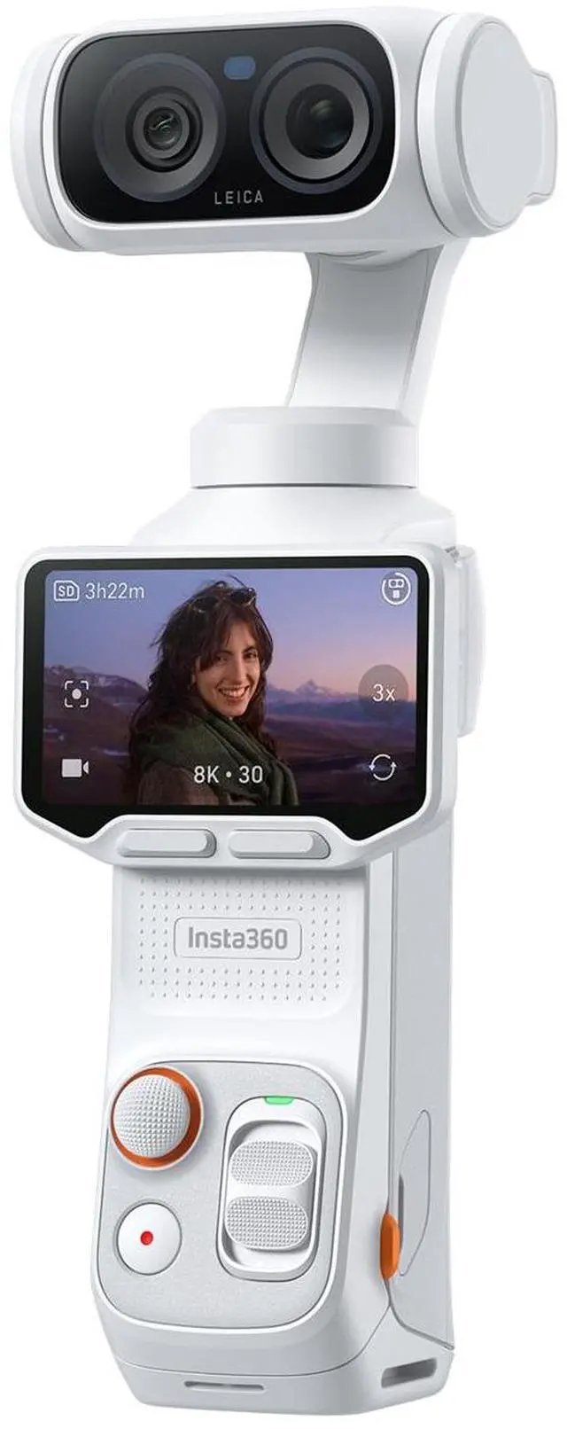 Main image of Insta360 Luna Ultra 8K Dual-Lens Gimbal Camera Standard Combo, White #307380