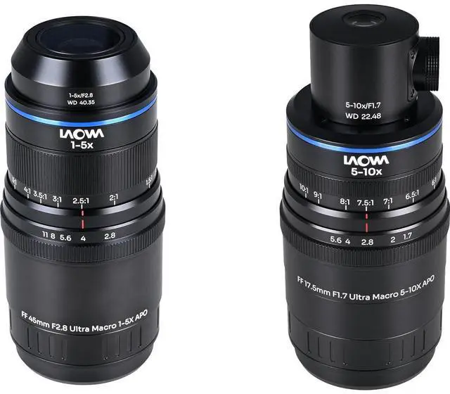 Alt view image 2 of 5 - Venus Laowa Aksen 17.5 & 45mm Ultra Macro APO 2-Lens for Sony E, Coaxial