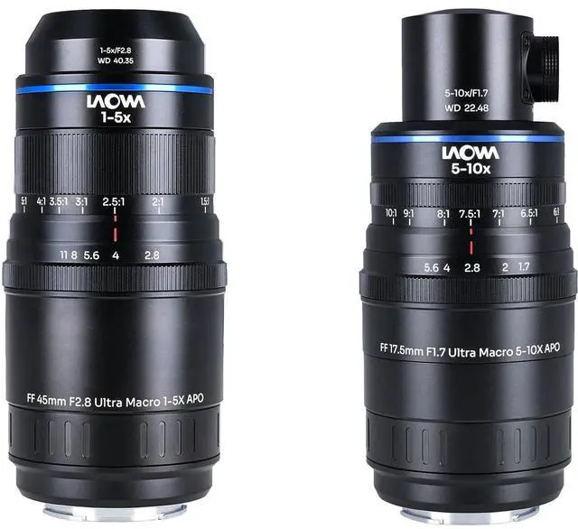 Main image of Venus Laowa Aksen 17.5 & 45mm Ultra Macro APO 2-Lens for Sony E, Coaxial