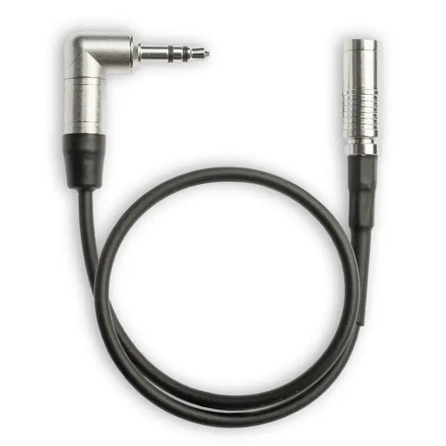 Alt view image 2 of 5 - Tentacle Sync 12" DIN 1.0/2.3 to Right-Angle Neutrik 3.5mm Mini Jack Cable,Black