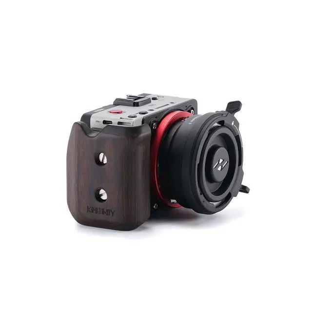 Alt view image 3 of 7 - Tilta Wooden Handle and Side Plate Kit for Kinefinity Vista #TA-T105-WHK-B