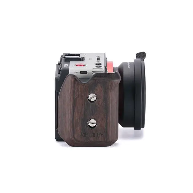 Alt view image 4 of 7 - Tilta Wooden Handle and Side Plate Kit for Kinefinity Vista #TA-T105-WHK-B