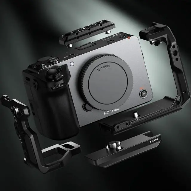 Alt view image 6 of 7 - Tilta Tilta Camera Cage for Sony FX5 Base Kit - Titanium Gray #TA-T108-A-TG