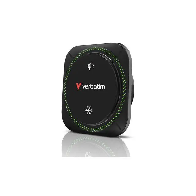 Alt view image 2 of 7 - Verbatim Charge 'n' Drive Qi2 15W Magnetic Wireless Car Charger w/RGB Lighting