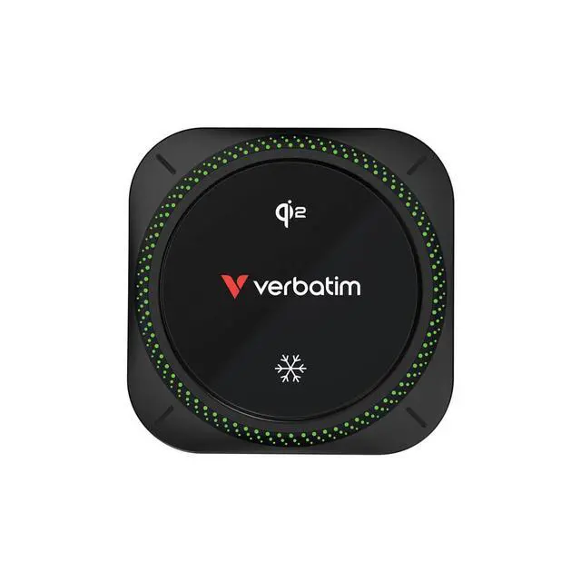 Alt view image 3 of 7 - Verbatim Charge 'n' Drive Qi2 15W Magnetic Wireless Car Charger w/RGB Lighting