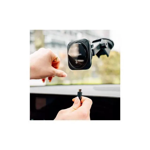 Alt view image 7 of 7 - Verbatim Charge 'n' Drive Qi2 15W Magnetic Wireless Car Charger w/RGB Lighting