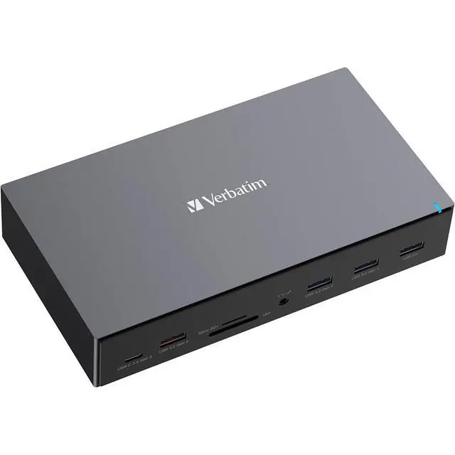 Alt view image 12 of 17 - Verbatim 17-Port USB-C Professional Docking Station 32172