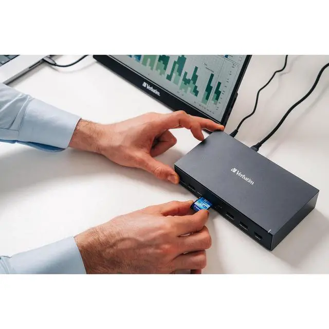Alt view image 17 of 17 - Verbatim 17-Port USB-C Professional Docking Station 32172