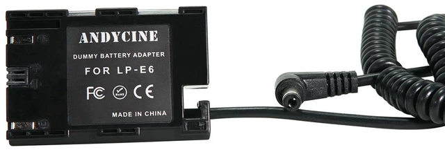 Alt view image 4 of 7 - AndyCine AndyCine LP-E6 Dummy Battery Adapter #A-DC-E6