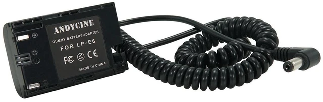 Alt view image 7 of 7 - AndyCine AndyCine LP-E6 Dummy Battery Adapter #A-DC-E6