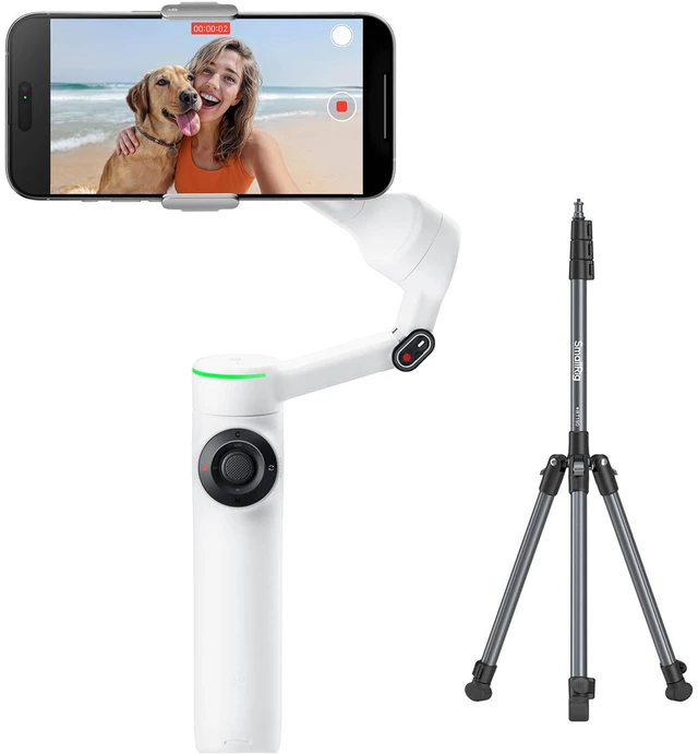 Main image of Insta360 Flow 2 Pro 3-Axis AI-Powered Smartphone Gimbal Creator Bundle