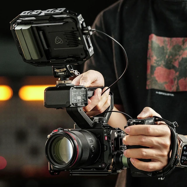 Alt view image 5 of 6 - Tilta Full Camera Cage Power Kit for Canon C50, Black #TA-T93-C-B