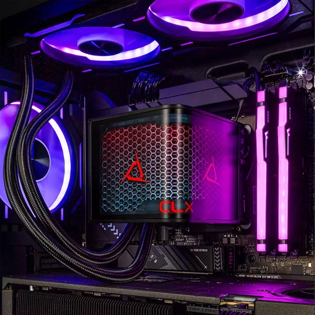 Alt view image 7 of 11 - CLX Ra Gaming Desktop - Liquid Cooled AMD Ryzen 9 9950X3D 4.3GHz 16-Core Processor, 96GB DDR5 Memory, GeForce RTX 5090 32GB GDDR7 Graphics, 4TB SSD, WiFi, Windows 11 Pro 64-bit