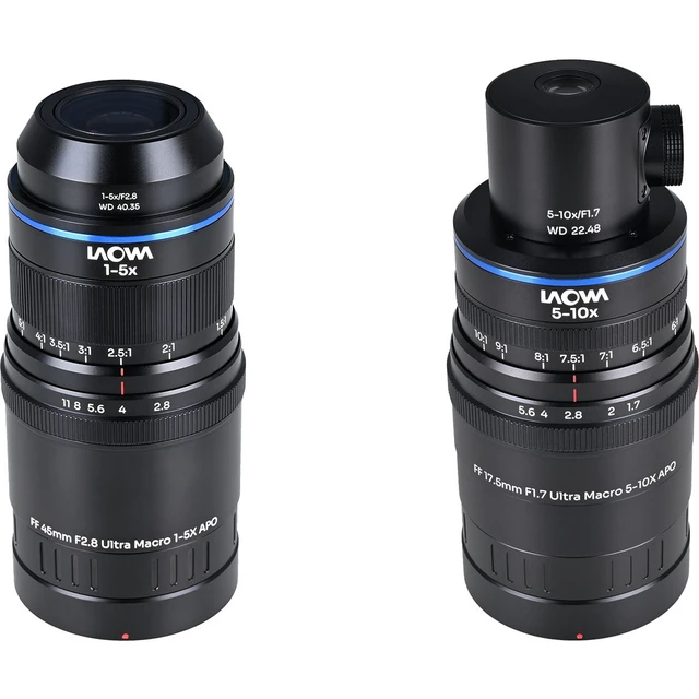Alt view image 2 of 5 - Venus Laowa Aksen 17.5 & 45mm Ultra Macro APO 2-Lens for Nikon Z, Coaxial