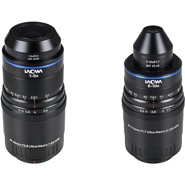 Alt view image 2 of 5 - Venus Laowa Aksen 17.5mm 45mm Ultra Macro APO 2-Lens Kit for MFT