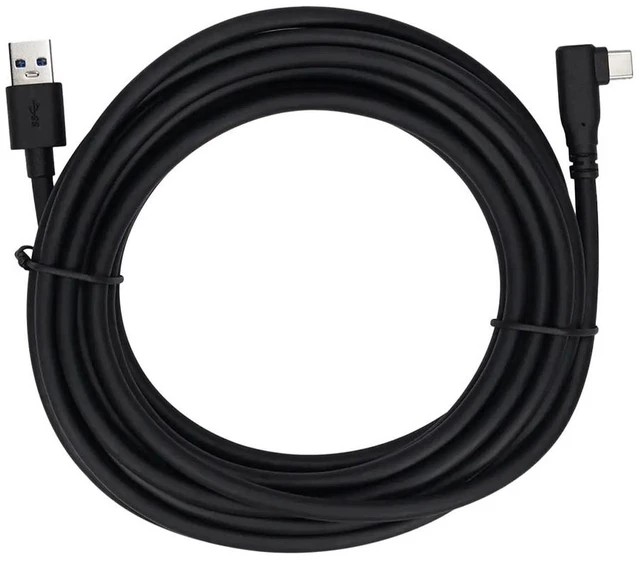 Main image of OBSBOT 16.4' USB-A to USB-C 3.0 Right Angle Data/Power Cable, Black #OCB-2308-CE