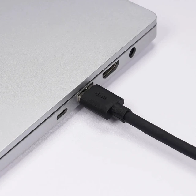 Alt view image 4 of 4 - OBSBOT 16.4' USB-A to USB-C 3.0 Right Angle Data/Power Cable, Black #OCB-2308-CE