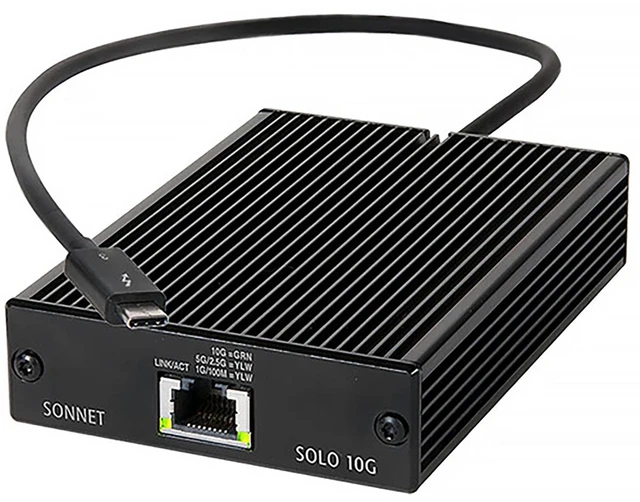 Alt view image 2 of 2 - Sonnet Solo10G Thunderbolt 5 10 Gigabit Ethernet Adapter