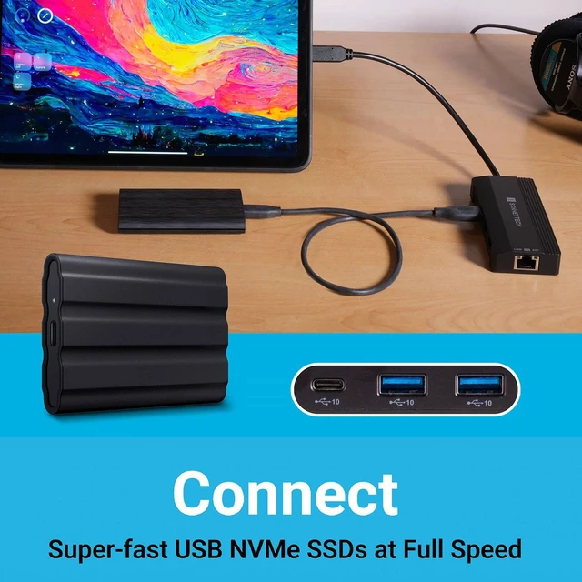 Alt view image 5 of 7 - Sonnet Echo 6 6-Port USB-C Multi-Hub with 85W Power Delivery #ECHO-HB6-USBC