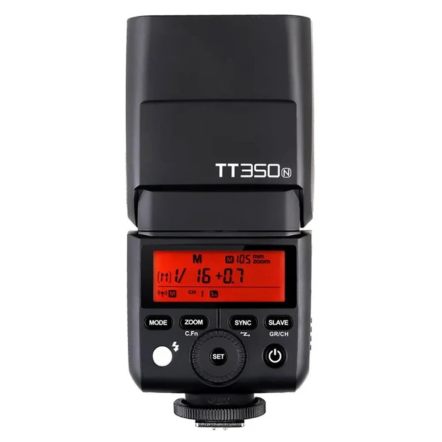 Alt view image 3 of 7 - Godox TT350II Thinklite TTL On-Camera Mini Flash, Nikon