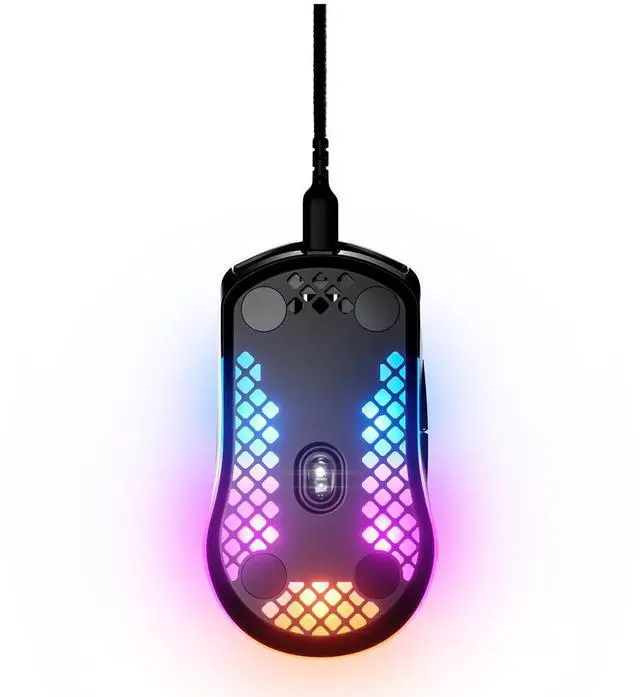 Alt view image 4 of 20 - SteelSeries Aerox 3 8500dpi Wired RGB Gaming Mouse 62599