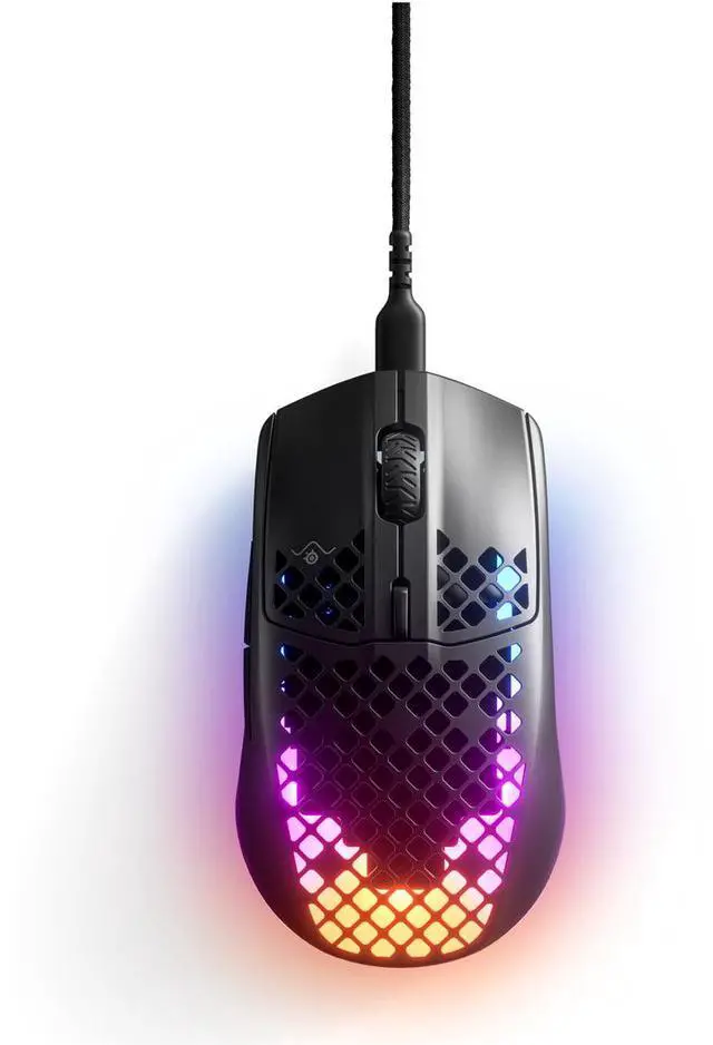 Alt view image 5 of 20 - SteelSeries Aerox 3 8500dpi Wired RGB Gaming Mouse 62599