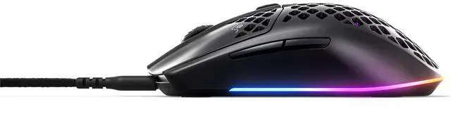 Alt view image 6 of 20 - SteelSeries Aerox 3 8500dpi Wired RGB Gaming Mouse 62599