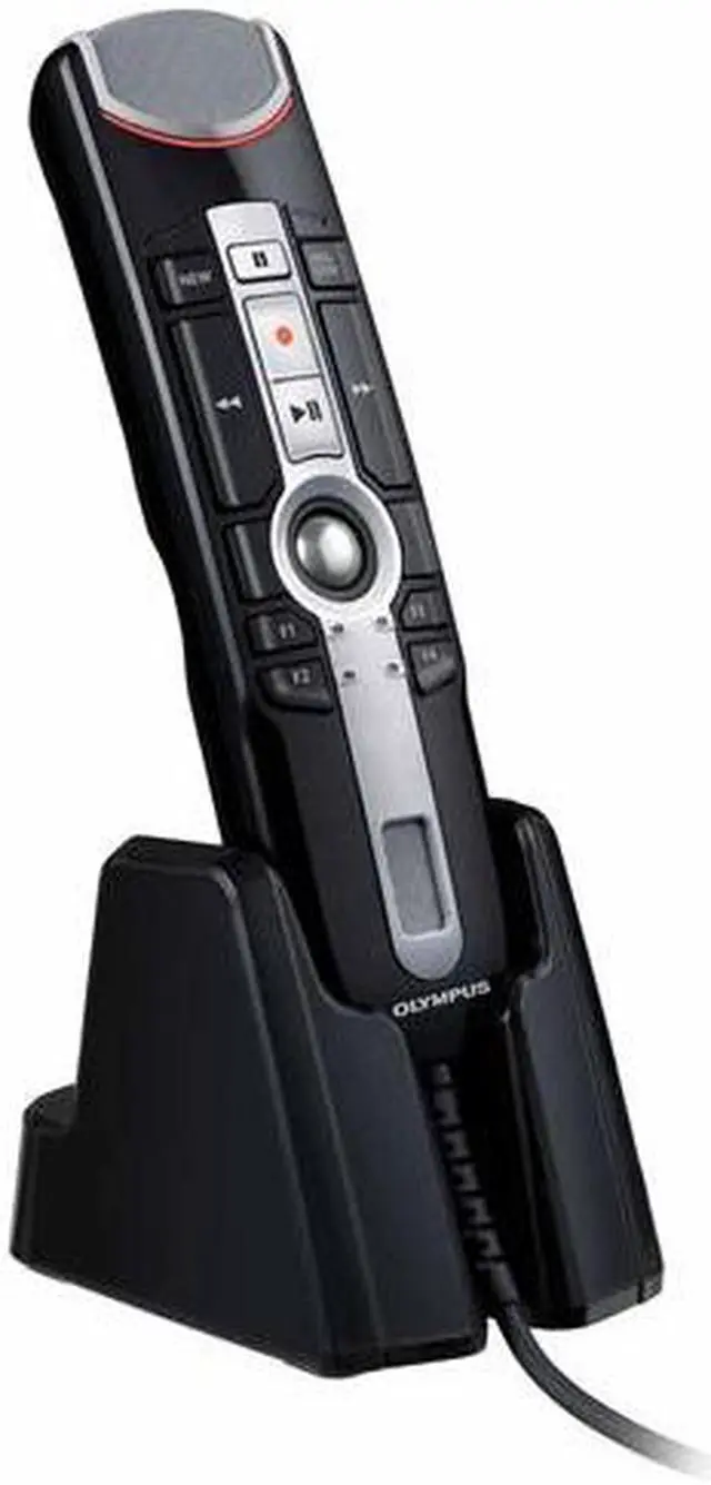Alt view image 2 of 15 - Olympus RecMic II RM-4010P Push Button Microphone