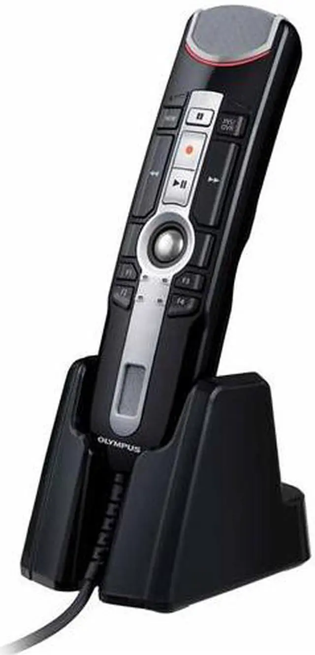 Alt view image 3 of 15 - Olympus RecMic II RM-4010P Push Button Microphone
