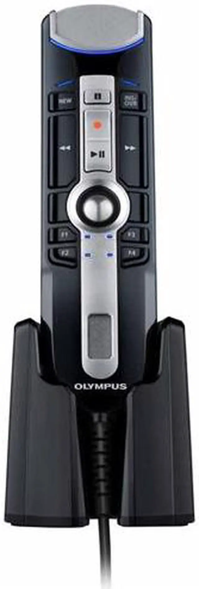 Alt view image 4 of 15 - Olympus RecMic II RM-4010P Push Button Microphone