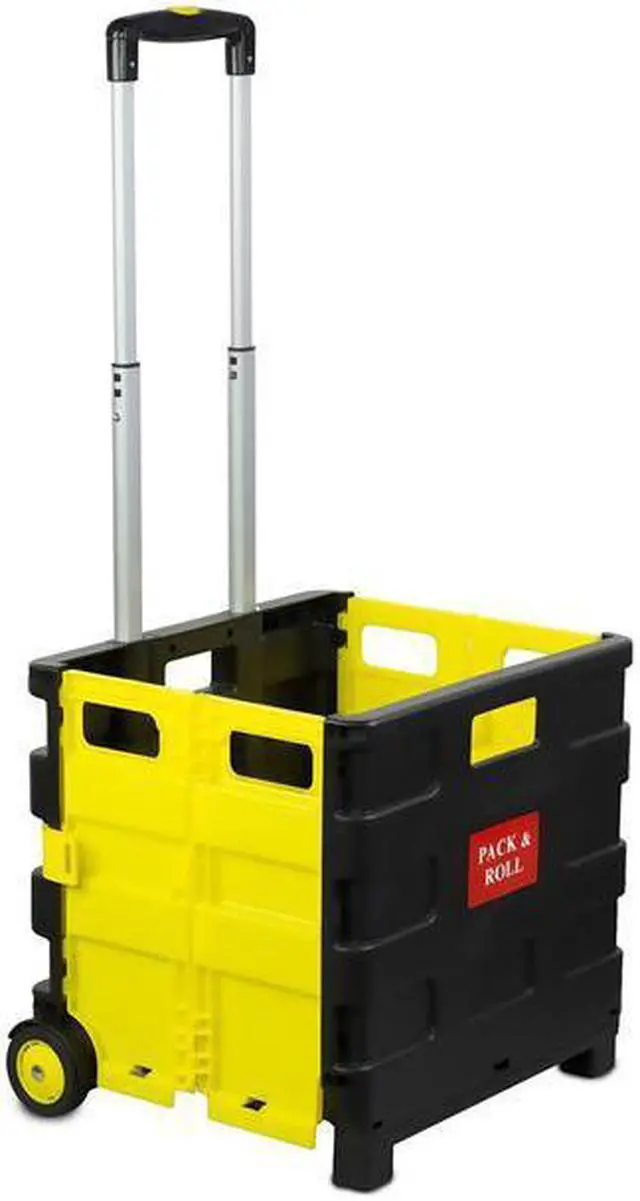 Main image of Mount-It! Rolling Utility Cart Folding and Collapsible Hand Crate on Wheels 55 Lbs Capacity
