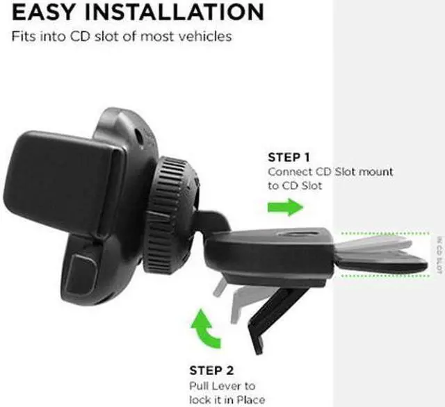 Alt view image 2 of 19 - iOttie Easy One Touch 4 CD Slot Mount Universal Black Car Holders And Mounts