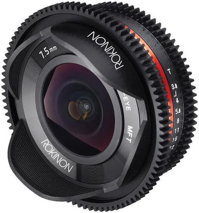 Alt view image 2 of 3 - Rokinon CV75MFT-B 7.5mm T3.8 Cine Fisheye Lens for Olympus/Panasonic Micro 4/3 Cameras