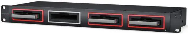 Alt view image 3 of 8 - Blackmagic Design MultiDock 10G Super Fast Rack Mount 4-Slot USB-C Disk Dock
