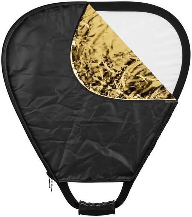 Alt view image 2 of 12 - Glow 5-in-1 Collapsible Triangle Reflector with Handle (18") #TCR18-51