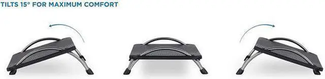 Alt view image 12 of 20 - Mount-It! Tilting Footrest Under Desk | Ergonomic Office Foot Rest Adjustable