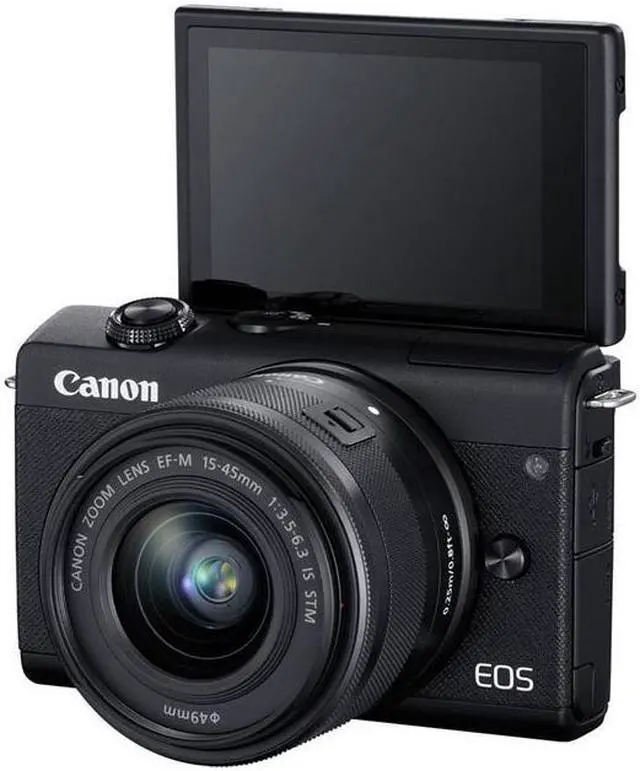 Alt view image 13 of 20 - Canon EOS M200 Mirrorless Camera with 15-45mm Lens -Black