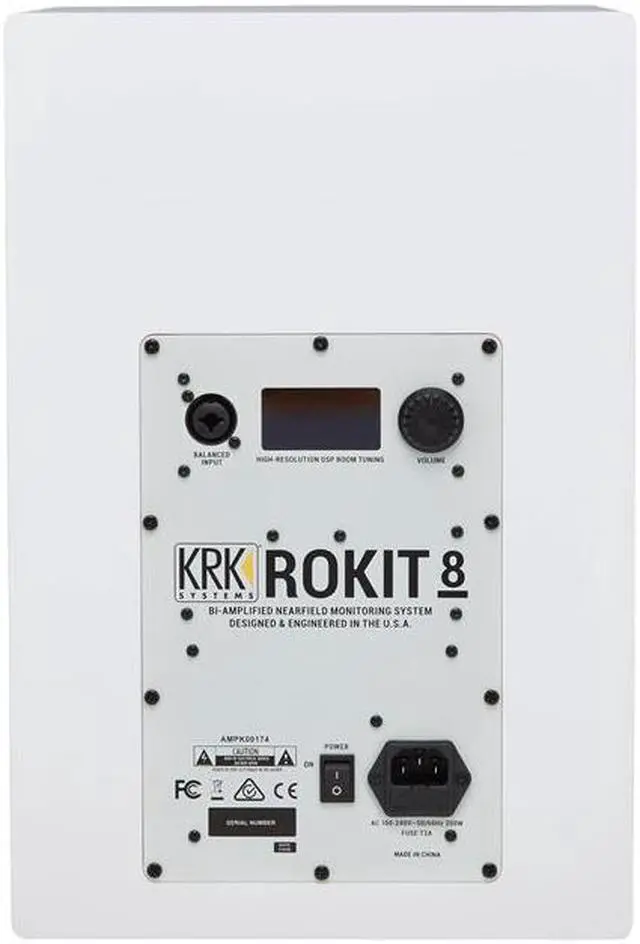 Alt view image 2 of 12 - KRK ROKIT 8 G4 8" Powered White Noise Studio Monitor #RP8G4WN-NA