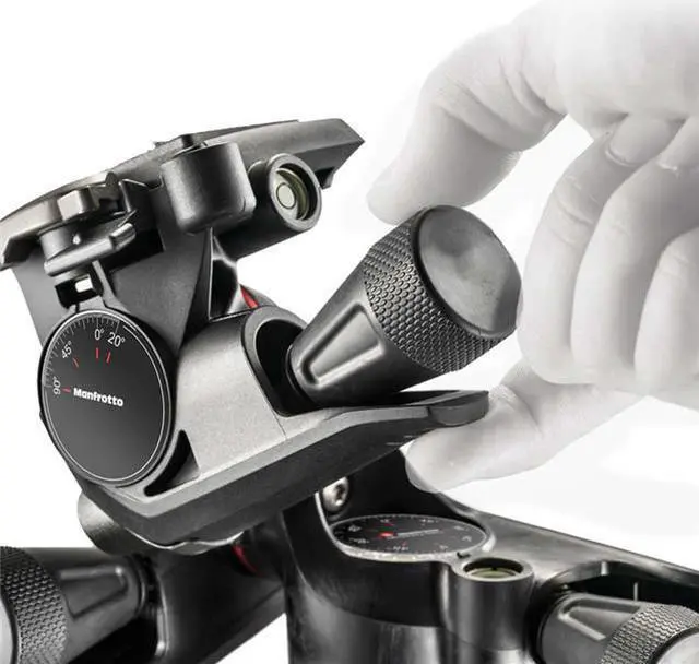 Alt view image 16 of 20 - Manfrotto XPRO Geared Three-Way Pan/Tilt Quick Release Tripod Head