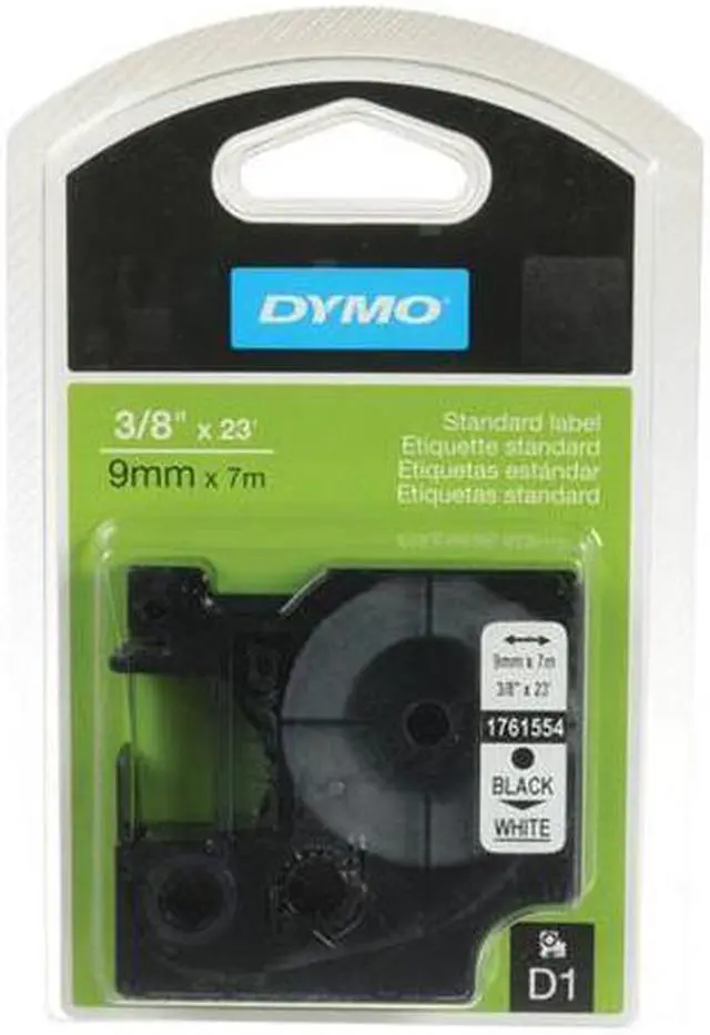 Alt view image 8 of 9 - Dymo Standard D1 3/8"x23' Label, Red Print, Blue Tape