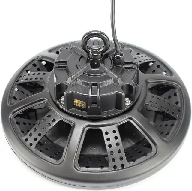 Alt view image 3 of 7 - J&H LED 240-Watt Integrated LED Dimmable Black High Bay Light with Wattage Adjustable 240w/200w/150w and Color Temperature Options 27-40-50K