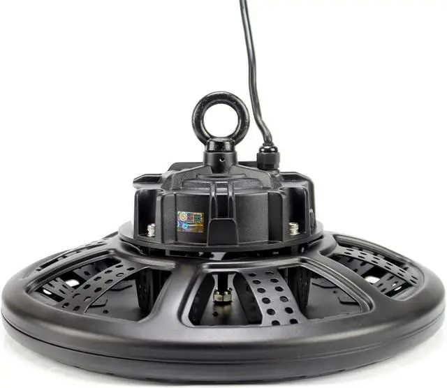 Alt view image 2 of 7 - J&H LED 240-Watt Integrated LED Dimmable Black High Bay Light with Wattage Adjustable 240w/200w/150w and Color Temperature Options 27-40-50K