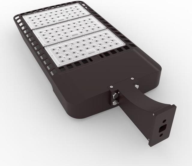 Alt view image 4 of 5 - J&H LED 3000-Watt Equivalent Integrated LED Bronze Commercial Outdoor Area/Security Flood Light, 38400 Lumens , 5000K