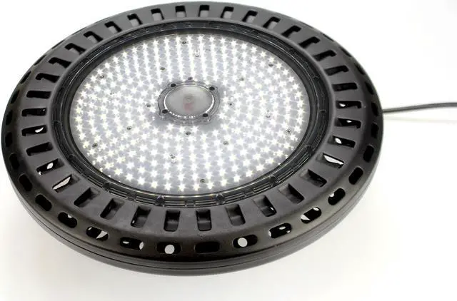 Alt view image 4 of 7 - J&H LED 240-Watt Integrated LED Dimmable Black High Bay Light with Wattage Adjustable 240w/200w/150w and Color Temperature Options 27-40-50K