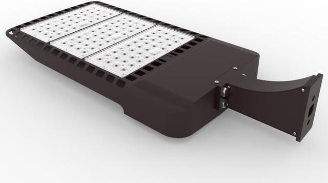 Alt view image 3 of 5 - J&H LED 3000-Watt Equivalent Integrated LED Bronze Commercial Outdoor Area/Security Flood Light, 38400 Lumens , 5000K